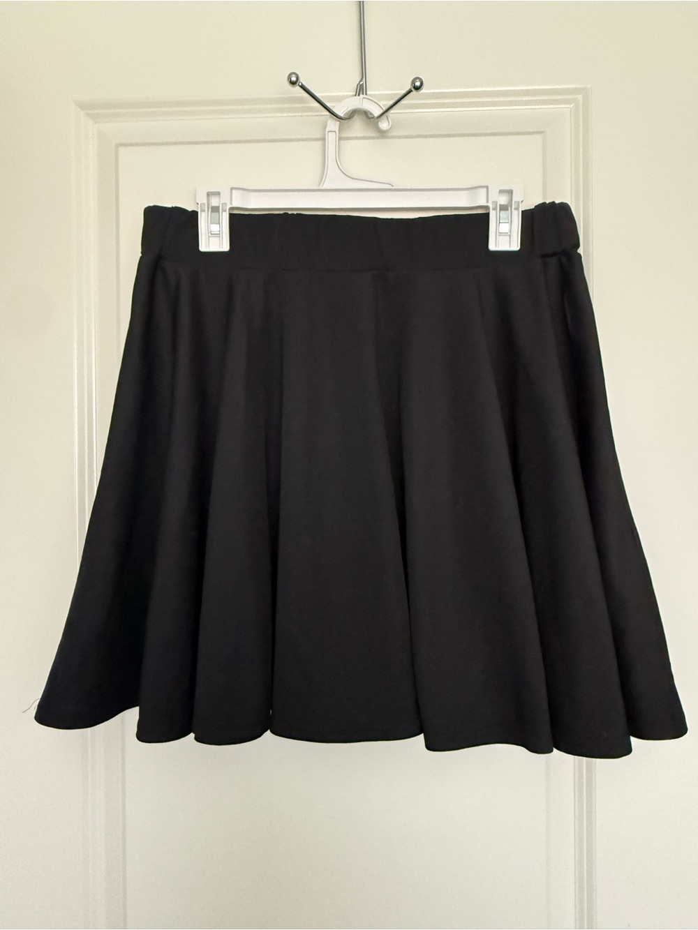 SHEIN Black Circle Skater Mini Skirt